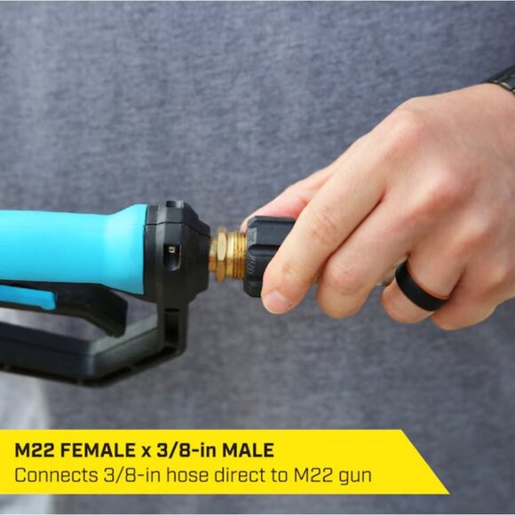 SurfaceMaxx 4500 PSI M22 Quick Connect Adapter 3/8" Pressure Washer Fitting - Picture 6 of 7